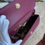 [TOP] Dolce & Gabbana Sicily Handbag - Burgundy Bag - Image 9
