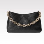 Gucci Emblem Black Grainy leather Bag - Image 6