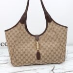 Gucci Mercato tote bag Sand and dark brown GG canvas - Bag - Image 6