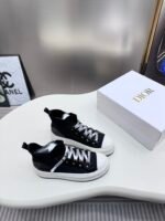 2024ss Dior Knit High Sneakers - Black Chunky Shoes - Image 2