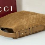 Gucci Beatrix large tote Brown embossed GG suede - Bag - Image 9