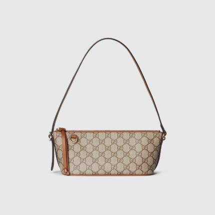 Gucci GG Emblem small shoulder bag - Beige