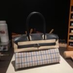 [TOP]Hermes Shoulder Birkin Light 39 Multicolor Toile and Black Swift Palladium Hardware - Image 2