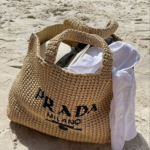 Prada Crochet tote bag Raffia bag