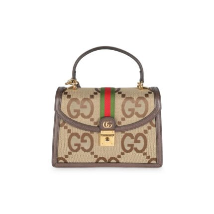 Gucci Jumbo GG Canvas Small Ophidia Top Handle - Bag