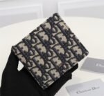 [TOP] Dior Canvas & Leather Wallet Navy Blue - Wallet - Image 4