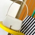 Saint Laurent Voltaire mini leather shoulder bag-White - Bag