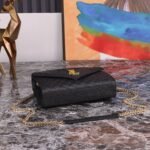 SAINT LAURENT Envelope Medium Bag -Black Bag - Image 8