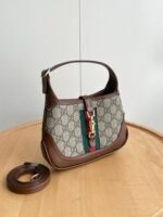Gucci Jackie 1961 Shoulder Bag Mini GG Beige/Ebony - Bag - Image 4