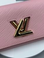 Louis Vuitton Pink Epi Leather Twist Wallet - Golden - Image 5