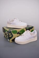 A BATHING APE® Bape Sta LOW 'SUEDE HEEL - WHITE - Shoes - Image 2