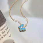 Van Cleef & Arpels Two Butterfly pendant, Yellow gold, diamonds, Small model - Necklace - Image 9
