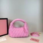 Miu Miu Wander matelassé nappa leather hobo bag handbag - Bag - Image 4