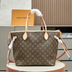 Louis Vuitton Neverfull Bandoulière Inside Out MM Size Rouge Sari Bag - Image 2