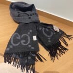 Gucci Gucci Black Cashmere Scarf