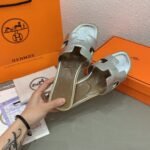 Hermes Oran Sandal Leather Sandals Slippers - Shoes - Image 7