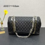 CHANEL 17C Large Airport Bag Maxi Black Gold - Image 2