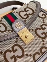 Gucci Jumbo GG Canvas Small Ophidia Top Handle - Bag - Image 7