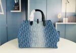 Dior Toujours Bag - Blue Denim Dior Oblique Jacquard - Image 5