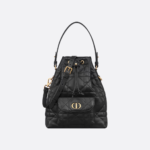 Dior Caro Bucket Bag - Black