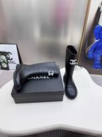 Chanel Black Rain Boots - Image 8