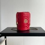 Gucci GG marmont mini bucket bag Red - Bag - Image 4