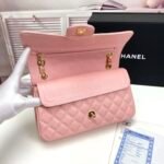 Chanel Classic Double Flap Bag Pink Caviar Golden Hardware - Bag - Image 6