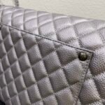 CHANEL 17C Large Airport Bag Maxi Silver - Image 6