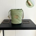 Gucci GG marmont mini bucket bag Green - Bag