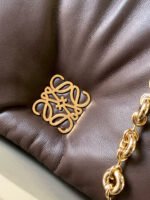 [TOP]Loewe Goya Puffer Small leather shoulder bag - Black - Image 9