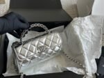 Chanel  Chain Top Handle Phone Holder With Chain Silver - Bag - Image 3