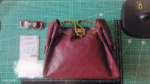 CHANEL 25 Small Handbag Grained Calfskin & Gold-Tone Metal Burgundy -Bag - Image 5