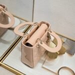 Dior Small Lady Dior Bag Powder Patent Cannage Calfskin Golden Hardware - Bag - Image 4