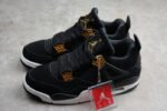 Air Jordan 4 Royalty Black/Metallic Gol - Shoes - Image 5