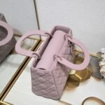 Dior Medium Lady Dior Bag Purple Ultramatte Calfskin - Bag - Image 3