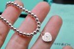 Tiffany Heart Tag Bead Bracelet in Silver - Image 6