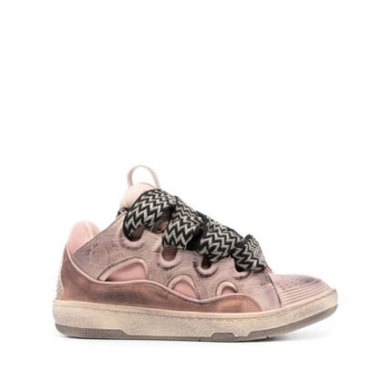 Lanvin LEATHER CURB SNEAKERS - Shoes