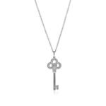 Tiffany Keys Mini Crown Key Pendant Necklace