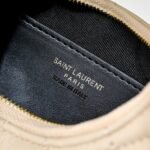 [TOP]Saint Laurent YSL IICARINO in quilted suede Hobo Bag - DARK BEIGE - Image 8