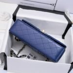 Chanel Classic Flag Royal Blue Gold Hardware Medium - Image 4