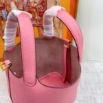 Hermes Clemence Picotin Lock Bag Golden Hardware-Pink Bag - Image 2