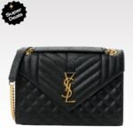 SAINT LAURENT Envelope Medium Bag -Black Bag