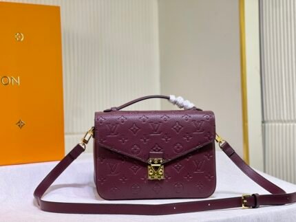 LOUIS VUITTON LV ?Red Monogram Pochette Metis East West - Bag
