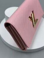 Louis Vuitton Pink Epi Leather Twist Wallet - Golden - Image 4