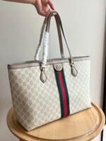 Gucci Ophidia medium tote bag Beige- Bag - Image 9