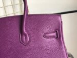 Hermes Birkin Togo Retourne Bag Golden-Purple Bag - Image 9