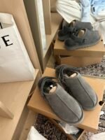UGG Suede Slippers Grey Color - Shoes - Image 2