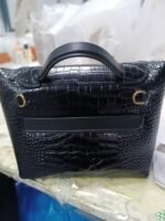 Hermes 2424 Gold Hardware Black Alligator - Bag - Image 4