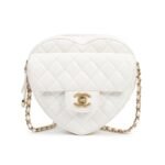 CHANEL Lambskin Heart Bag White -Bag