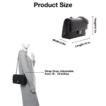 Chanel Classic Flag Bag Medium Classic Double Flap Bag SO Black Crumpled Calfskin Silver Hardware - Bag - Image 2